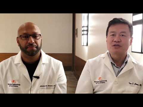 Thumb nail of Tom Chang and Michael Samuel, retina specialists and founders of Acuity Eye Group discussing Acuity 360