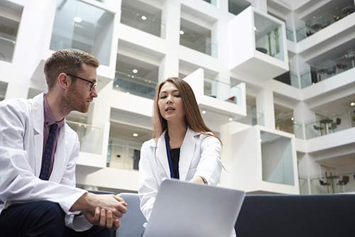 Doctors working together to help patients