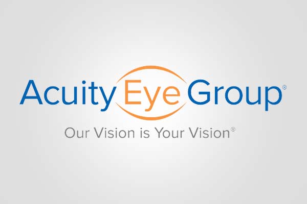 The Acuity Eye Group logo with tagline that read our vision is your vision